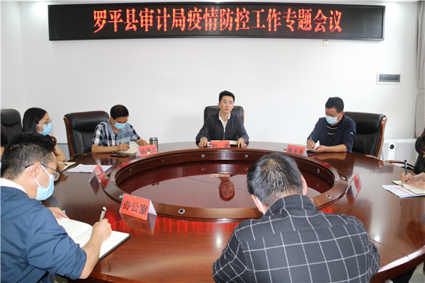 1655864845960843.jpg 图片1:2022年6月17日,罗平县审计局召开疫情防控工作专题会议.JPG