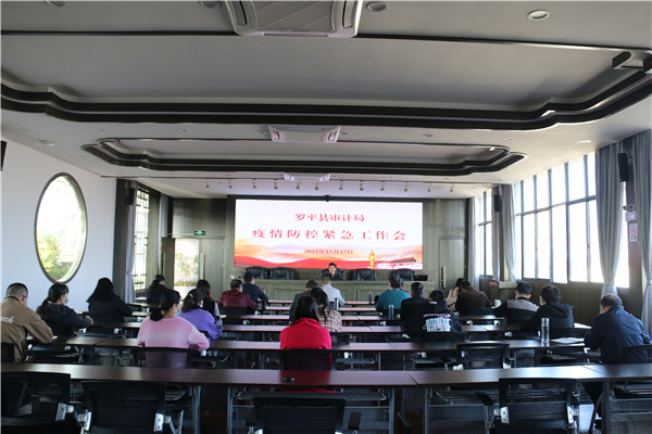 1668733359145522.jpg 11月17日,罗平县审计局召开疫情防控紧急工作会议,对县审计局疫情防控工作进行再部署再推动再落实。.JPG